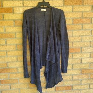 Blue Hollister Open Cardigan
